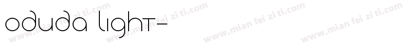 Oduda Light字体转换